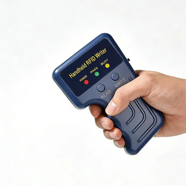 Alt view image 3 of 4 - Handheld 125KHz RFID Duplicator HID AWID Proximity Card Copier, Portable RFID Access Control Card Writer for Office Home Property Management