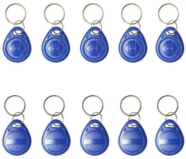 Main image of 10 PCS Writable 125kHz RFID Key Fob Proximity ID Card Token Tag Rewritable T5577 Universal (Blank Card No Data)
