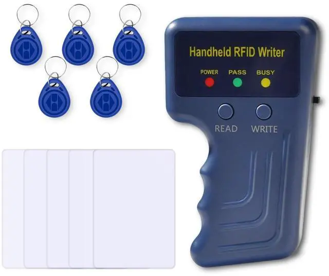 Main image of Handheld 125KHz RFID Duplicator HID AWID Proximity Card Copier, Portable RFID Access Control Card Writer for Office Home Property Management