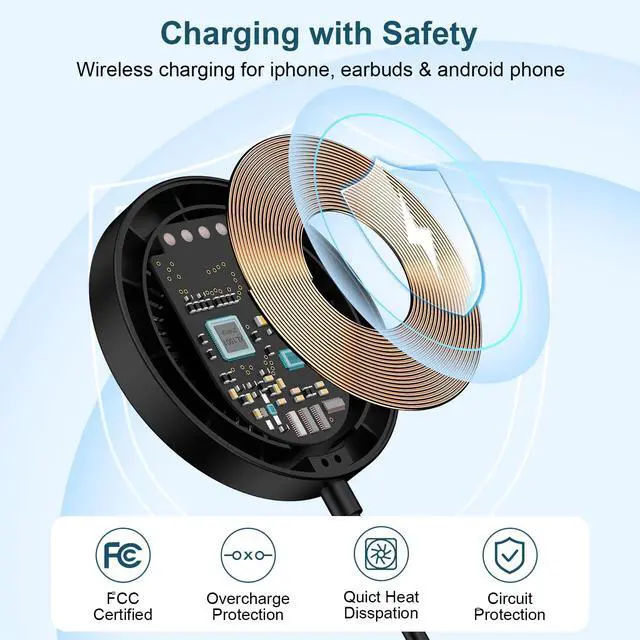 Alt view image 6 of 7 - Wireless Charger Samsung Magnetic Wireless Phone Charger Fast Charging Pad 15W for Samsung Galaxy S26 Ultra/S26+/S26/S25 Ultra/S25 FE/S25 Edge/S24 FE/S23/S22/S21/ Google PIXL 10a 10 Android Phone