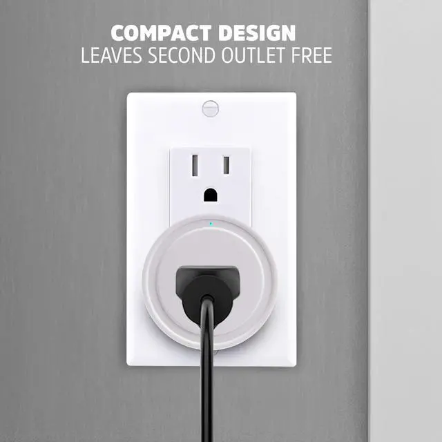 Alt view image 6 of 7 - Energizer Connect Smart WiFi Plug, Mobile Connect App Enabled, Voice Controlled, Alexa, Echo, Siri, Hey Google Enabled, No Hub Required, Mini Outlet 15-Watt, 2.4GHz, ETL & FCC Certified