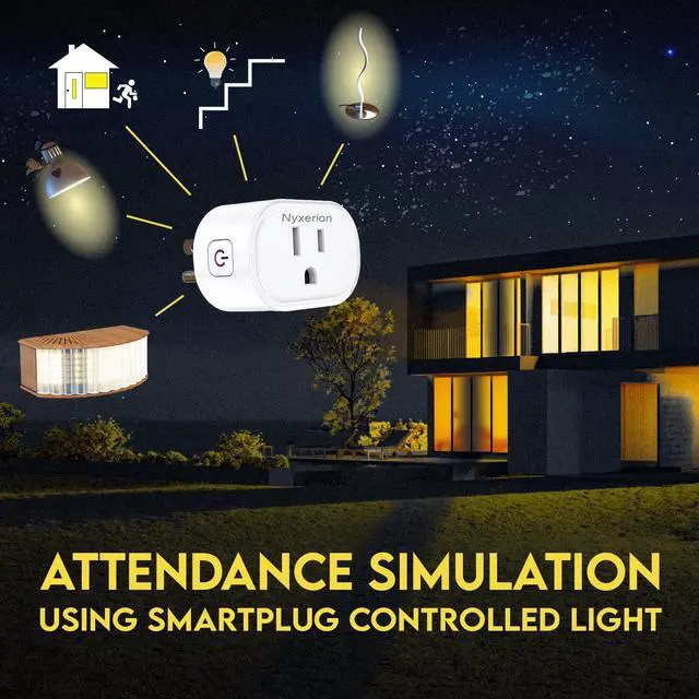 Alt view image 2 of 6 - Smart Plug, ,WiFi Smart Plugs Compatible with Alexa and Google Home,Smart WiFi Outlet with Remote Control and Timer Function,2.4GHz Wi-Fi Only,No Hub Required, White