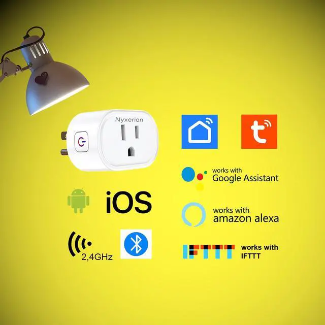 Alt view image 4 of 6 - Smart Plug, ,WiFi Smart Plugs Compatible with Alexa and Google Home,Smart WiFi Outlet with Remote Control and Timer Function,2.4GHz Wi-Fi Only,No Hub Required, White