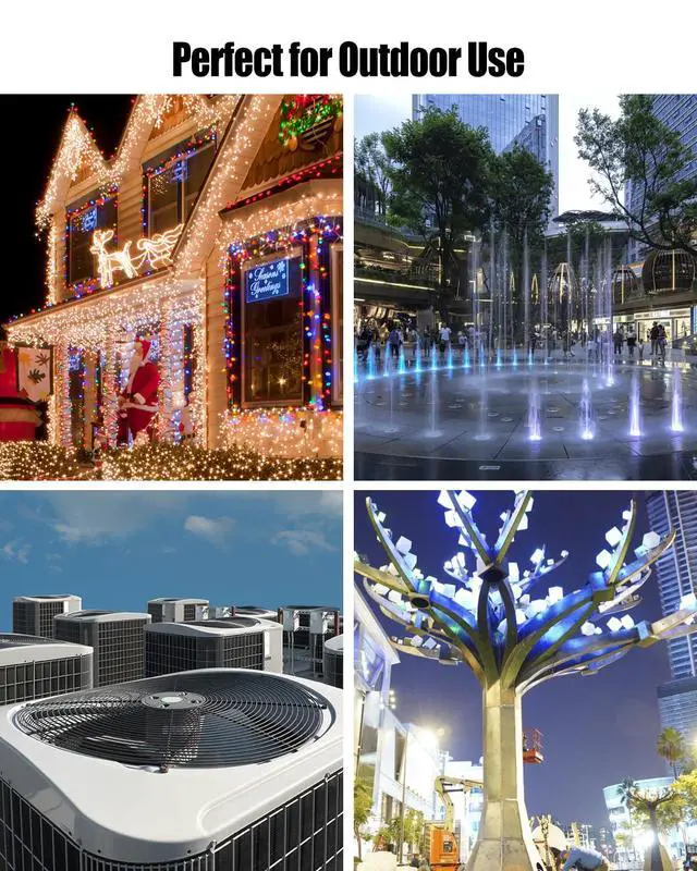 Alt view image 6 of 7 - 16A Smart Outdoor Plug, IP65 Waterproof and Dustproof Decorations Remote Control, Outdoor Light Strings Fountain Pumps Holiday, Compatible with Alexa Google Home