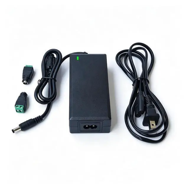 Alt view image 3 of 3 - 12V Power Supply 10A 120W AC Adapter - 100-240V to DC 12V 10Amp Converter with 5.5x2.5mm Plug for LED Strip Light, CCTV Camera, 3D Printer, LCD Monitor & More