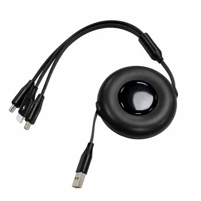 Alt view image 4 of 7 - Multi USB C Charging Cable 3 in 1 Fast Charger Cord 3A Retractable Cable Coiled 100W 3.3ft Multi Charger USB with Type C/L/Micro USB Ports for Cellphones,Android,iOS,Tablets,Laptop,All Devices