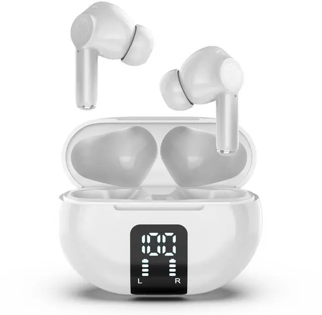 Main image of AI Language Translation Earbuds Translator in Real Time 0.5S,Two-Way Bluetooth Translator Device with APP for 144+ Languages Translation Packs,Spanish English Translation Headphone,M10 White