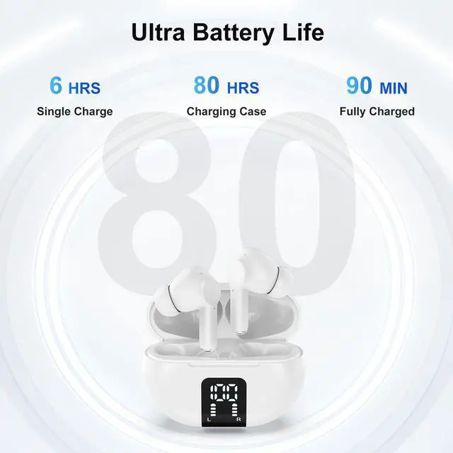 Alt view image 6 of 7 - AI Language Translation Earbuds Translator in Real Time 0.5S,Two-Way Bluetooth Translator Device with APP for 144+ Languages Translation Packs,Spanish English Translation Headphone,M10 White