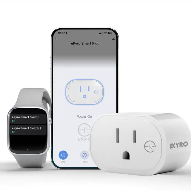 Main image of Smart Plug | Compatible with Alexa, Google Home Assistant, iPhone, Siri, Android, Power Tracking 15A 1800W, No Hub Required Energy Monitoring Outlet (Non-Energy Monitoring, 1)
