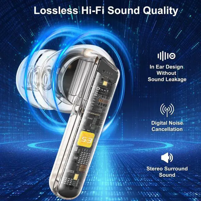 Alt view image 6 of 7 - Real Time Language AI Translator Earbuds, Seamless 144 Language Translation with App Support for iOS and Android, Bluetooth 5.3 Connectivity - Audio Translator (Black)