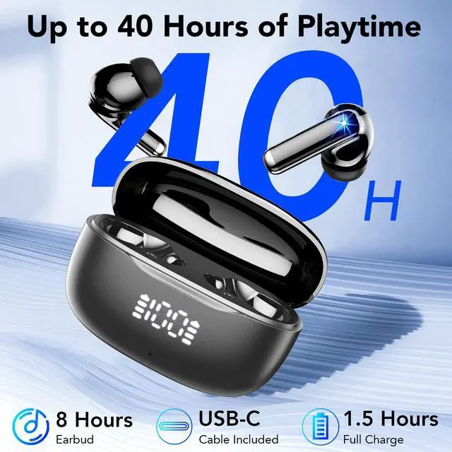 Alt view image 5 of 7 - AI Translation Earbuds Real Time, 134 Languages Translator Earbuds, 6 Translation Modes, 40H Audifonos Traductores, No Subscription Translation Headphones for Travel/Business/Learning