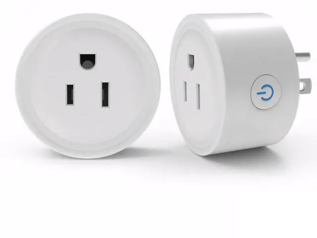 Main image of 2 Pack Smart Plug 16A Smart Outlet WiFi Socket with Tuya App Remote Control Compatible with Alexa Google Home 16A Smart Life Plug with Timer Function 2.4GHz WiFi Only