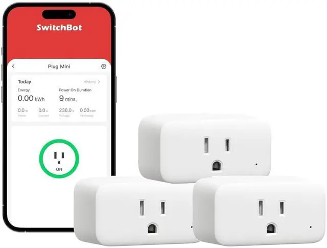 Main image of Smart Plug Mini, 15A Energy Monitoring, WiFi & Bluetooth Outlet, Compatible with Alexa, Google Assistant, Home Assistant, App Control, Timer Function, No Hub Required, Compact Design