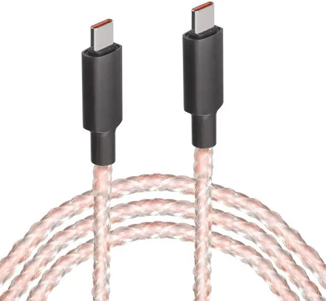 Main image of 3Ft 66W Led Light Up Glowing USB C to USB C Cable,Aluminum Shell Fast Charging Wire LED RGB Light Gradual USB C to Type C Cord for Smart Phones and All Type C Device(Colorful)