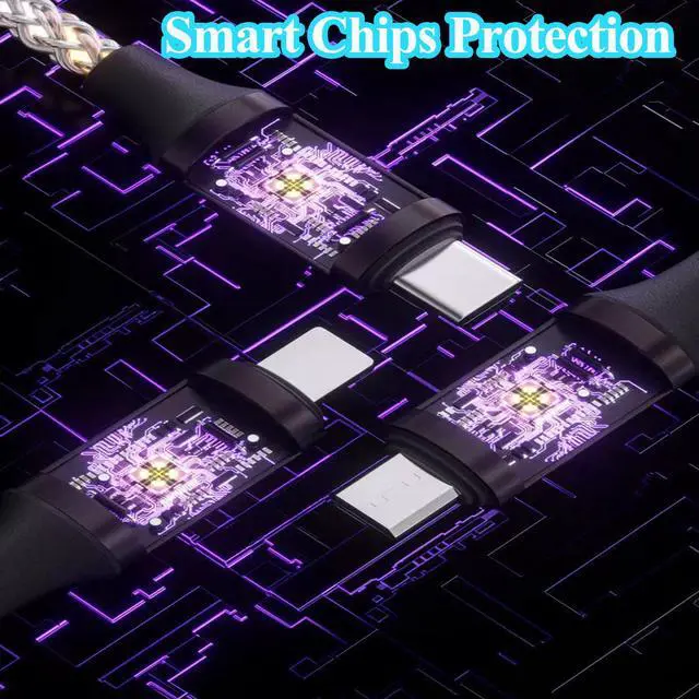 Alt view image 7 of 7 - USB C to Type C LED Light Up Charging Cable, RGB Flowing Light Up Glowing, 66W Fast Charging Cord for Samsung Galaxy S23 S22, iPhone 17/16/15 Pro Max Plus, iPad mini Pro Air, MacBook More (3.3FT)