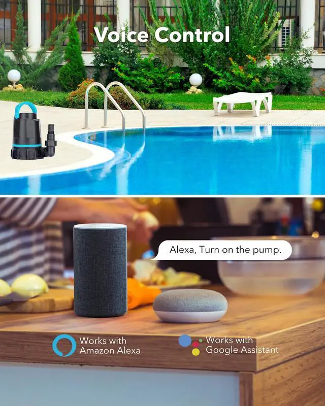 Alt view image 7 of 7 - Outdoor Smart Plug Waterproof with 6 Outlets,WiFi Power Stake Timer 6Ft Cord,Outdoor Outlet Timer for Halloween/Christmas Lights,Compatible with Alexa & Google Assistant, Voice Control,ETL Listed