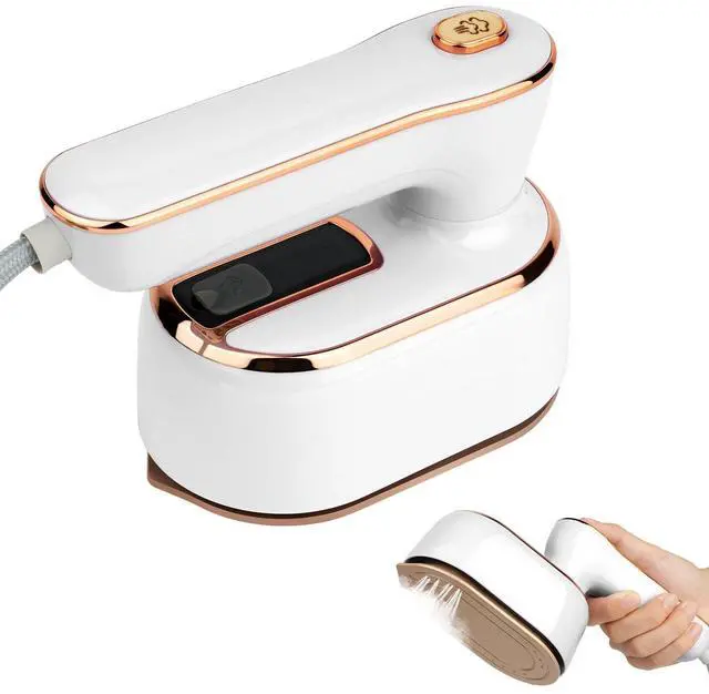 Main image of Mini Steam Iron, 1000W Portable Handheld Travel Steam Iron, 180° Rotating Handle Converts Iron into Handheld Steamer, 15s Fast Heat Up, 2-in-1 Foldable Steamer Iron for Home and Travel