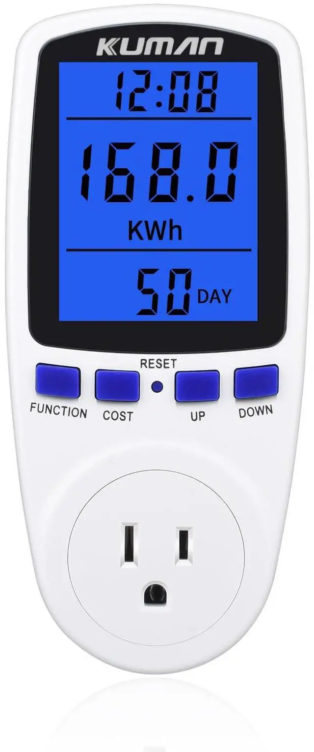 Main image of Upgraded Watt Meter, Home Electricity Usage Monitor, Plug-in Socket Power Meter, Power Watt Voltage Amps Meter Tester, Overload Protection