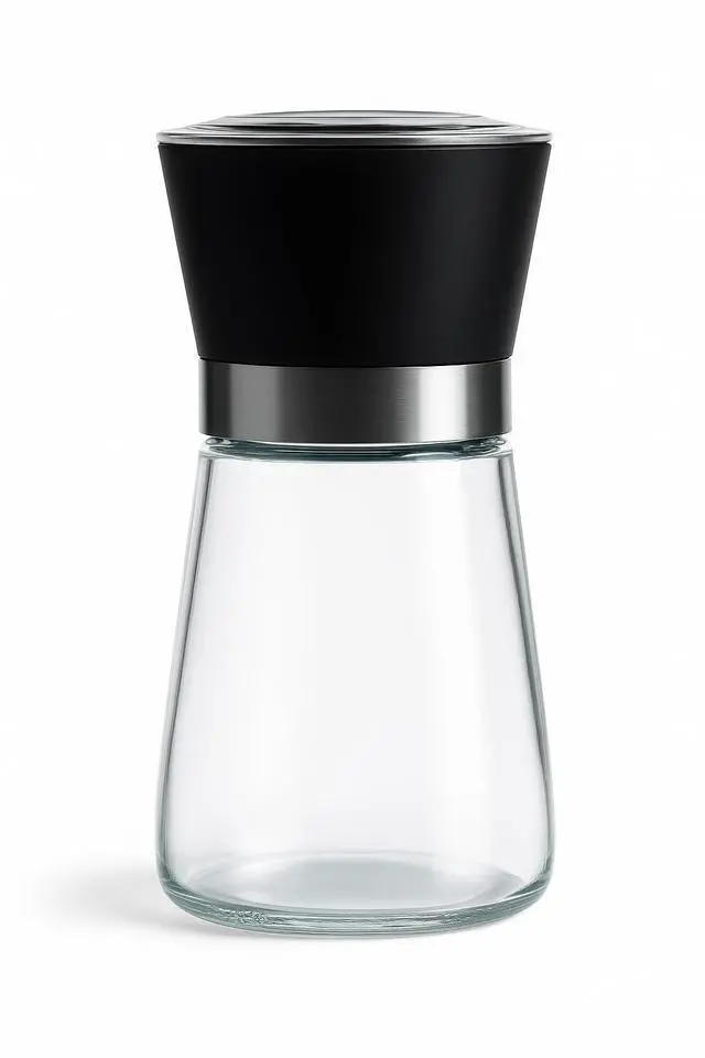 Main image of Premium Herb and Spice Grinder Manual Glass Jar with lid with Adjustable Ceramic Burr, Portable Coffee Bean Grinder, Pepper Mill, Salt Grinder, Seed Grinder and Kitchen Spice Crusher
