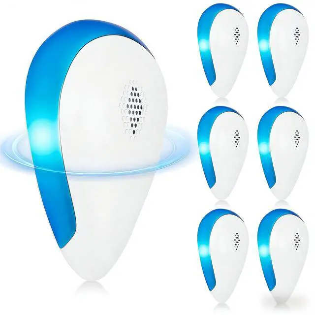 Main image of Upgraded Ultrasonic Mice & Spider Repellent Indoor, Pest Control Plug in, Rodent Roach Mosquito Insect Bug Repellent for Indoor Use, Safe for Pets & Humans(6 Pack)