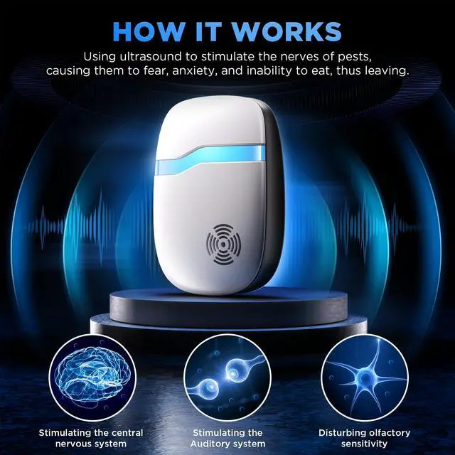 Alt view image 3 of 7 - (2026 Upgraded) Ultrasonic Insect & Pest Indoor Repeller - Stronger Driving Force, Repellent for Mouse, Rats, Roaches, Bugs, Ants, Spiders, Silent Home Plug-in Control Device (6 Pack)