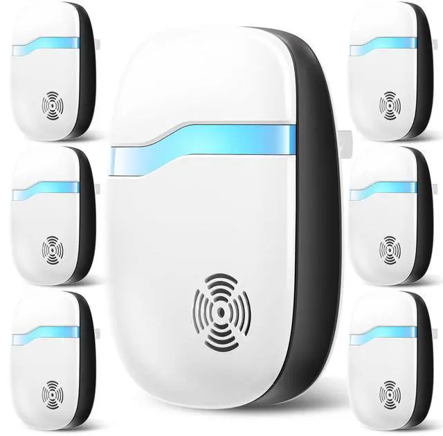 Main image of (2026 Upgraded) Ultrasonic Insect & Pest Indoor Repeller - Stronger Driving Force, Repellent for Mouse, Rats, Roaches, Bugs, Ants, Spiders, Silent Home Plug-in Control Device (6 Pack)