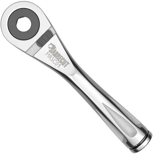Alt view image 2 of 7 - 1 x MRSC01 Mini Micro Ratchet 1/4" Hex Stainless Steel Professional 72 Tooth Gear Hand Ratchet Wrench