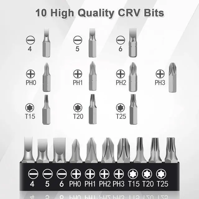 Alt view image 4 of 7 - 10-In-1 Angled Ratchet Screwdriver Set90 Degree Right Angle, Angled and Offset Screwdrivers for Tight Spaces. Practical, Multifunctional, Professional Mini Ratchet Set