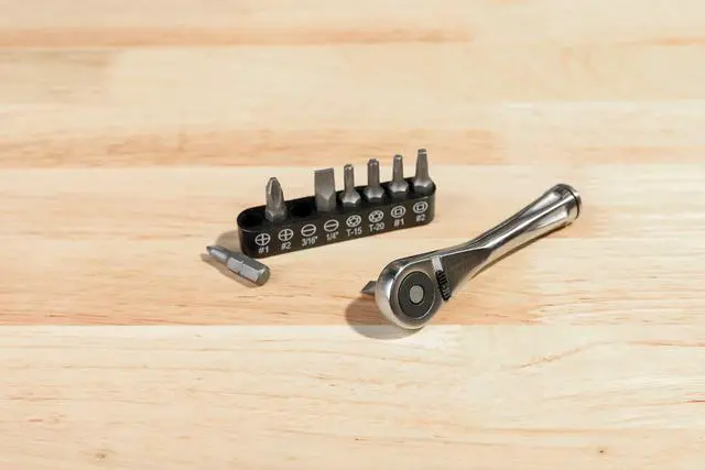 Alt view image 7 of 7 - 70040-1/4-Inch Drive Close Quarter Micro Bit Ratchet | Mini Screwdriver with High Torque 72-Tooth Gearhead - 5 Degree Sweep - Spring Loaded Detent Ball Bit Holder