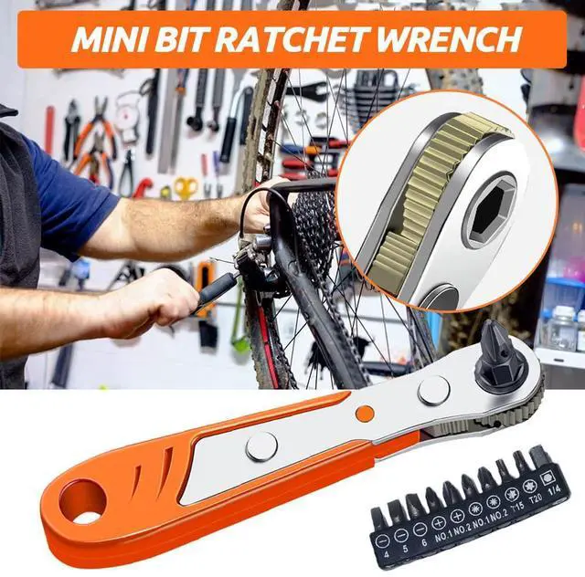 Alt view image 2 of 7 - Right Angle Screwdriver Bit Set 1/4 Inch Drive Mini Ratchet Socket Wrench Set Pocket Handle 20 Piece 90 Degree Low Profile Offset Ratcheting Wrench Driver for Small Spaces Tight Spots EDC Tool