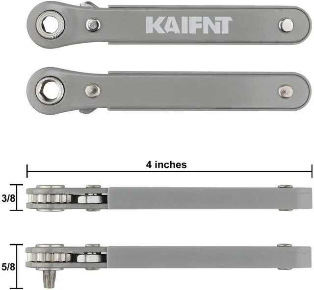 Alt view image 4 of 5 - K451 Ultra Low Profile Screwdriver Bit Set with Mini Ratchet Wrench, 1/4-Inch Drive, 23-Piece