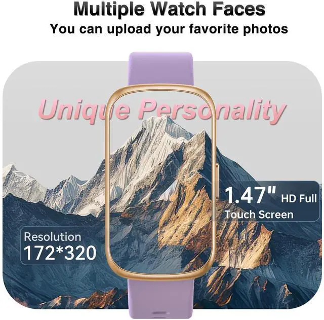 Alt view image 6 of 7 - Fitness Tracker, Smart Watches for Women Men with 24/7 Heart Rate/Blood Pressure/Blood Oxygen Monitor, Sleep Tracker, Calories&Step Counter, IP68 Waterproof Health Activity Trackers for Android&iPhone