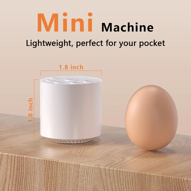 Alt view image 3 of 7 - Sleep Sound Machine Portable White Noise Machines with 30 Soothing Sounds 32 Levels Volume 4 Timer Options Compact Auto-Off Memory Function for Family Office Travel Everyone