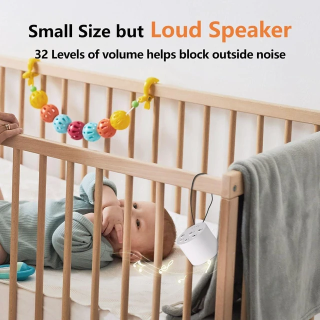 Alt view image 7 of 7 - Sleep Sound Machine Portable White Noise Machines with 30 Soothing Sounds 32 Levels Volume 4 Timer Options Compact Auto-Off Memory Function for Family Office Travel Everyone