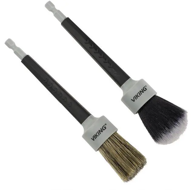Main image of Drill Detail Brush Set, Professional 2 Pack with Super Soft Bristles for Interior, and Premium Bristle Blend for Exterior Detailing and Car Detailing Kit