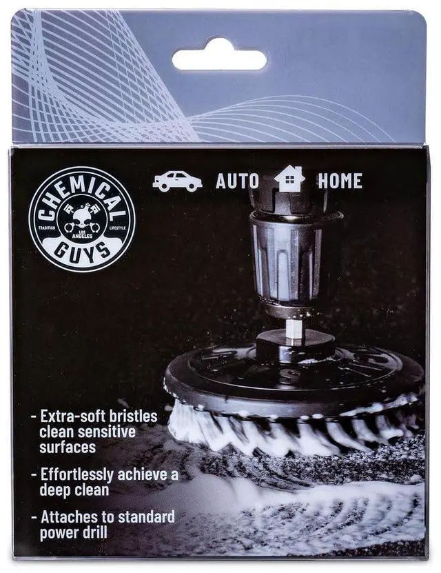 Alt view image 4 of 6 - ACC506 Light Duty Spinner Multi-Surface Drill Brush Attachment (Fits Any Standard Drill - Power Scrubber Removes Stains & Gently Cleans Upholstery, Fabric and Carpet), Gray