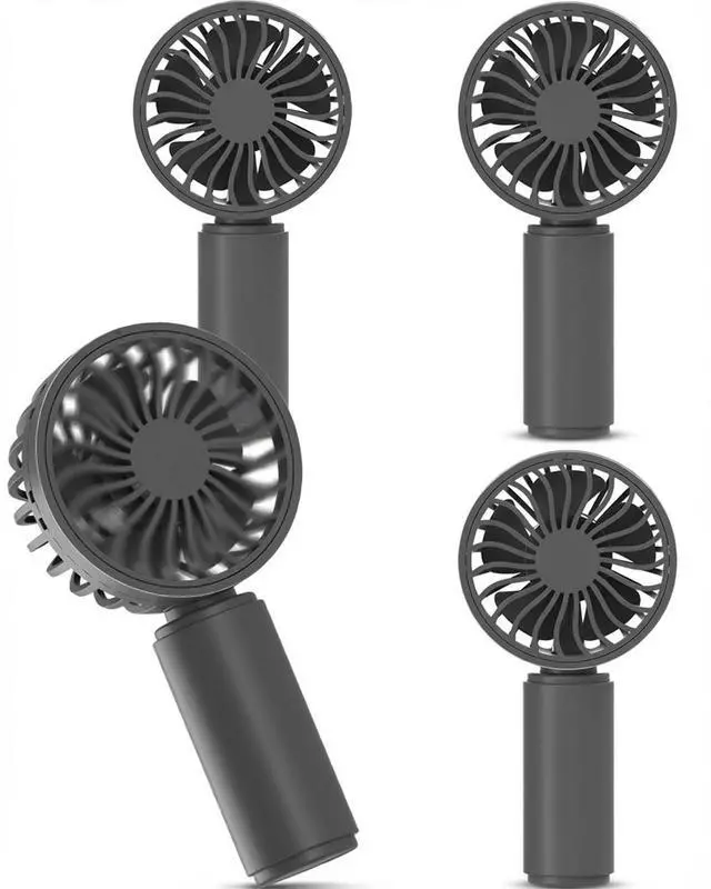 Main image of Mini Portable Handheld Fan 4-Pack, USB Rechargeable Battery Powered Small Personal Fan Desk Eyelash Fans with 3 Speeds Summer Gift for Women Men Makeup Office Outdoor Travel Camping