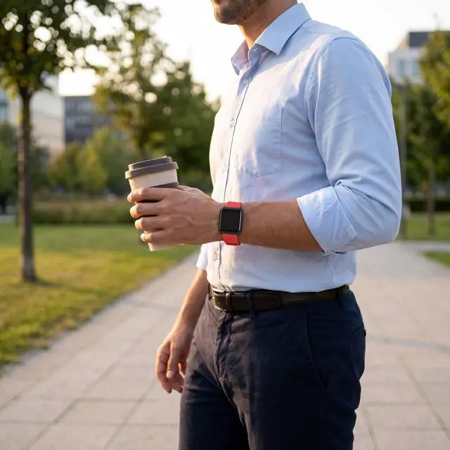 Alt view image 5 of 7 - 1.44in HD Screen Fitness Smart Bracelet, Activity Fitness Watch Support Multiple Exercise Modes, Sleep Monitoring, Calorie Recording Pedometer. (Red)