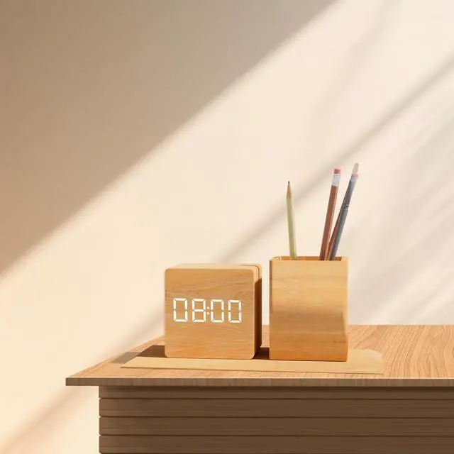 Main image of Alarm Clock for Bedrooms, Silent Alarm Clock for Students, Smart LED Digital Alarm Clock, Three Alarm Settings, 3-Level Brightness, Silent Auto Off Screen