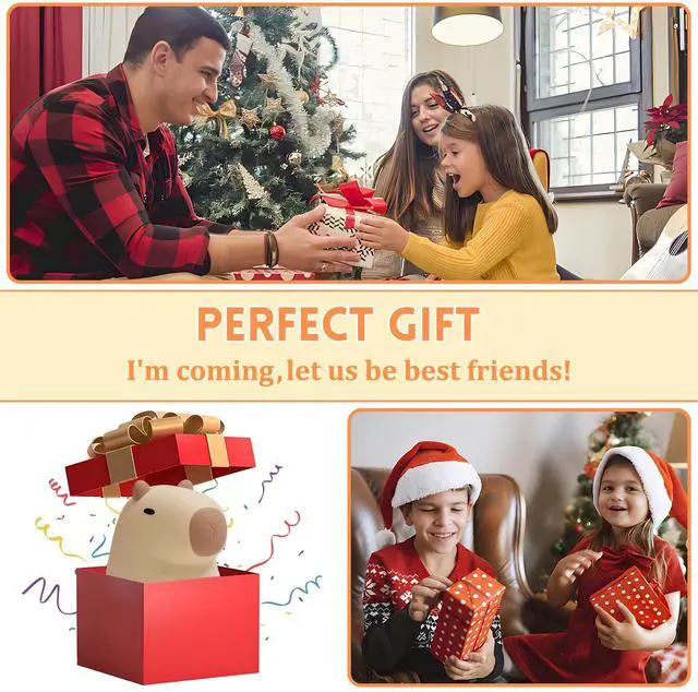 Alt view image 6 of 7 - Capybara Night Light, Capybara Gifts for Kid Friend, Animal Squishy Silicone Nursery Lamp with Timer Dimmable, Rechargeable Bedroom Bedside Decor Birthday Graduation Xmas Present for Boy Girl
