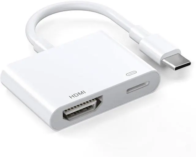 Main image of Apple MFi Certified USB-C to HDMI Adapter 4K@60Hz for iPhone 17 16 15 MacBook Pro Air iPad Pro, Digital AV HDMI 2.0 Cord Compatible with Samsung Galaxy S25 S24