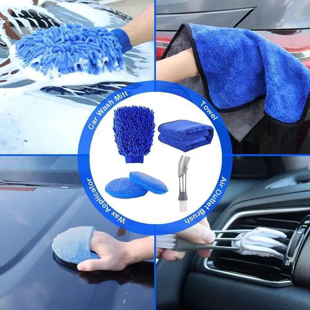 Alt view image 5 of 6 - 20Pcs Car Wheel Tire Detailing Brush Set,Car Detailing kit,Car Detailing Brushes,Auto Detailing Drill Brush Set,17" Long Handle Rim Wheel Brush,Tire Brush,Car Cleaning Kit for Wheels,Interior,Exterior
