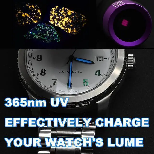 Alt view image 2 of 7 - Mini 365nm UV Flashlight Blacklight Flashlights LED Black Light for Pet UrineDetection, Minerals, Scorpion Hunting, DryStains and Resin Curing