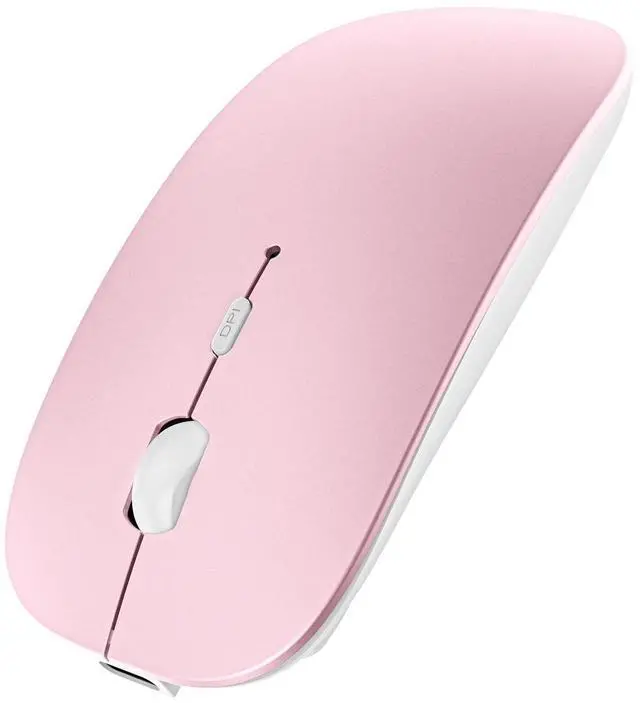 Main image of Bluetooth Mouse,Slim Rechargeable Silent Mouse with Jiggler Mode for MacBook pro MacBook Air/iPhone/ipad/Tablet/Laptop/Notebook,Pink
