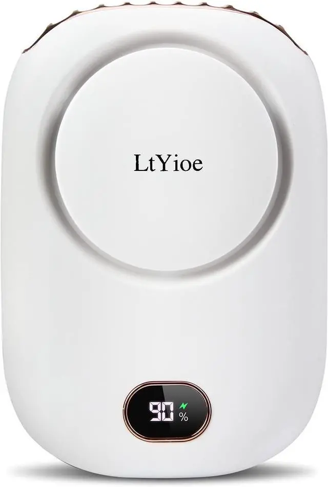 Main image of Mini Fan Mini Handheld Fan Portable Fans USB Rechargeable, Personal Desk Fan Multifunctional with Strong Airflow, LED Smart Display and 3 Speed Adjustable for Outdoor Beach Home(White)