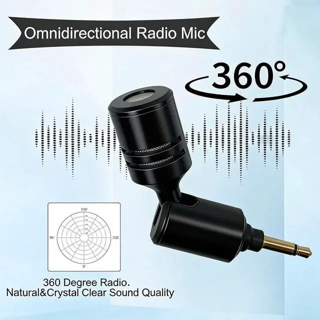 Alt view image 5 of 7 - Replacement Microphone Compatible with Voice Amplifier 3.5mm 2 Pole Mic Portable Mini Microphone with Portable Voice Amplifier Wireless Transmitter for Teachers