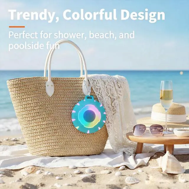 Alt view image 4 of 7 - Waterproof Shower Bluetooth Speaker, Durable & Portable with Clear Sound, Ideal for Shower, Pool, Beach & Kayaking Great Gift for Girls, Women & Men