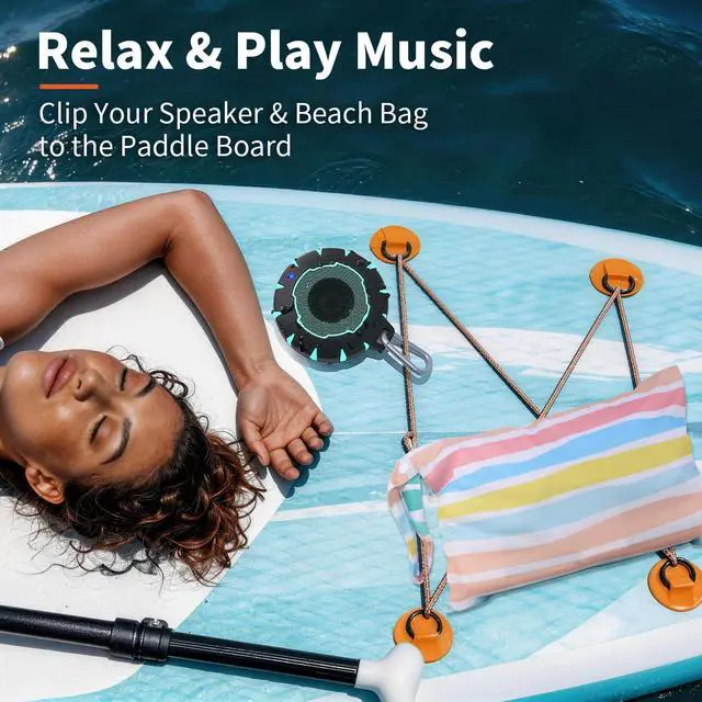 Alt view image 3 of 7 - Bluetooth Shower Speaker + Waterproof Beach Bag Rugged & Ready for Any Adventure