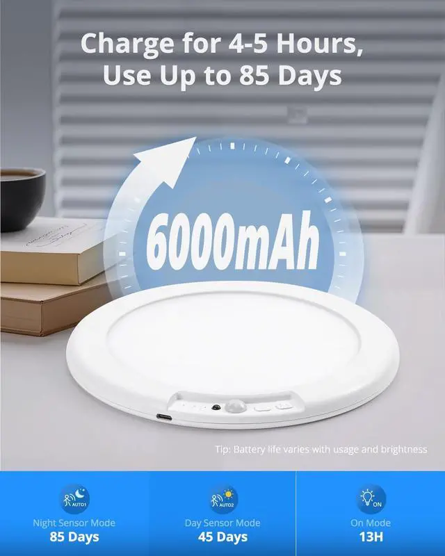 Alt view image 4 of 7 - Rechargeable RGB Ambient Shower Light Waterproof Inside, LED 13 Color Changing Mood Lighting for Bathroom Cordless Battery Operated Stick on Ceiling Lamp with Remote for Bathtub Bedroom