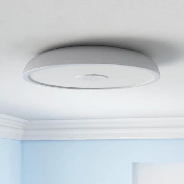 Alt view image 2 of 7 - Smart Waterproof LED Flush Mount Ceiling Light Fixture,with Bluetooth Speaker,11 Inch,18 watt,Dimmable Music Lamp,RGB Color Changing Light with Remote Control,for Bathroom,Shower,Bedroom
